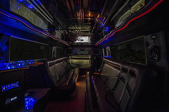Magical Hummer limousine service interior